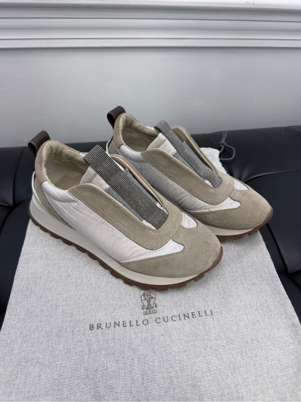 Brunello Cucinelli Women's Monil Beading Sneakers Shoes 36 / US 6